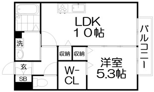 カーサ南野口の物件間取画像